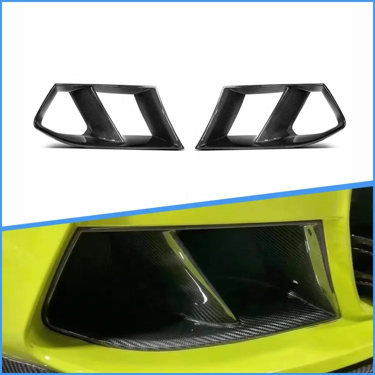 MP Style G80 G82 Real Car Data Development Front Bumper Lower Grills Air Intake Side Vents Dry Carbon Fiber  For BMW M3 G80 M4