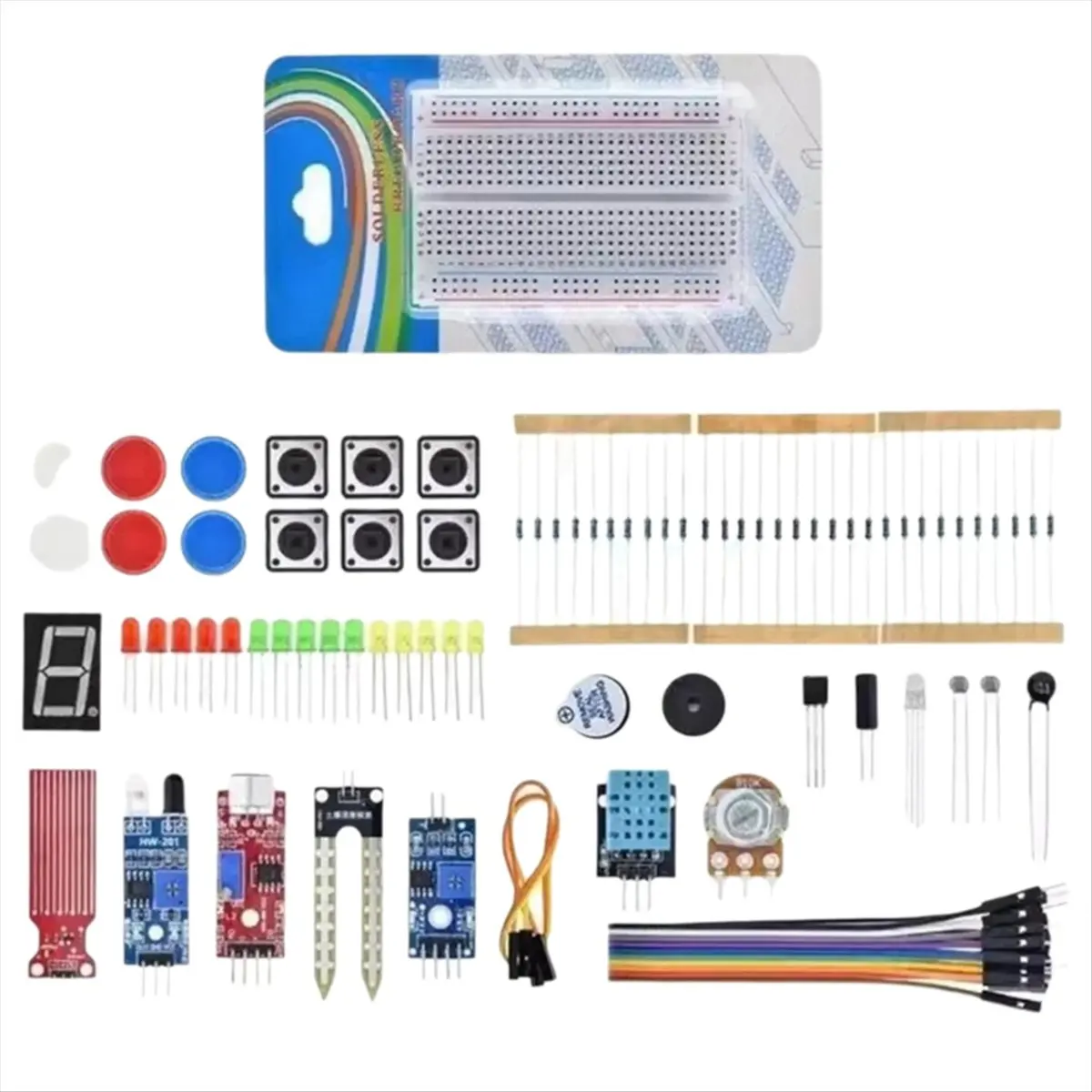 [VALUE PACK]400 Tie-Points Breadboard DIY Project Kit for R3 Electronic Component Set