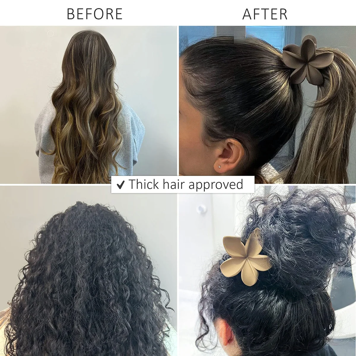 4 قطعة بيضة بلوري زهرة Scrunchies عطلة الجانب Scrunchies مقاطع الشعر مقاطع القرش إكسسوارات الشعر الجزء الخلفي من لوحة الرأس الشعر القرش