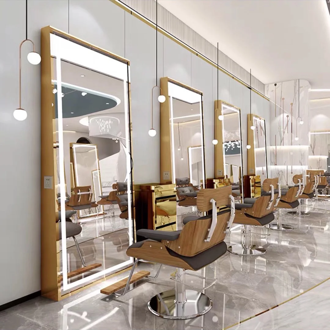 Beauty Makeup Vanity Set - 3 Mirrors Set, Salon Styling Station,
