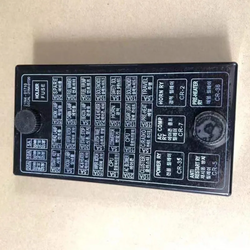 

Excavator fuse cover, fuse blade cover, base box, excavator accessories for Hyundai 215 220 225 265-7