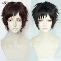 Anime Overhaul Kai Chisaki Short Black Brown And Reddish Brown Heat Resistant Hair Cosplay Costume Wig + Wig Cap