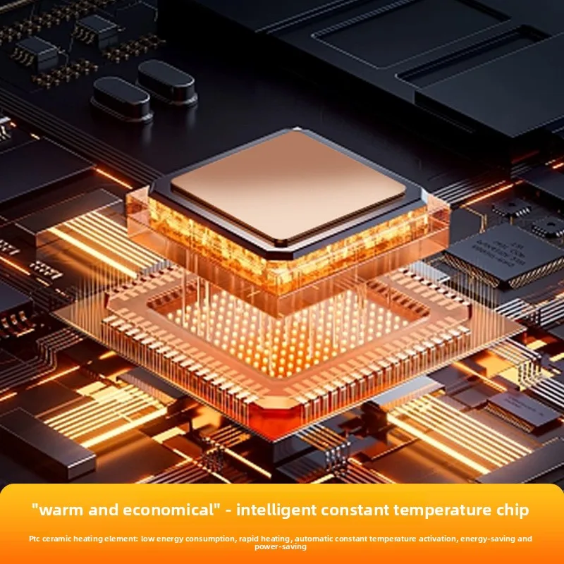 Novo aquecedor de ar quente portátil sem lâmina, aquecedor de circulação doméstico de poupança de energia, aquecedor elétrico térmico de velocidade de mesa