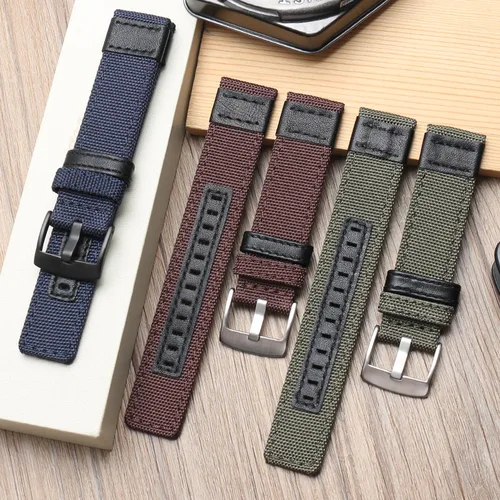 Correas de reloj de 18mm, 20mm y 22mm, correa de lona de nailon, accesorios universales para reloj, correa de reloj UTHAI Z46