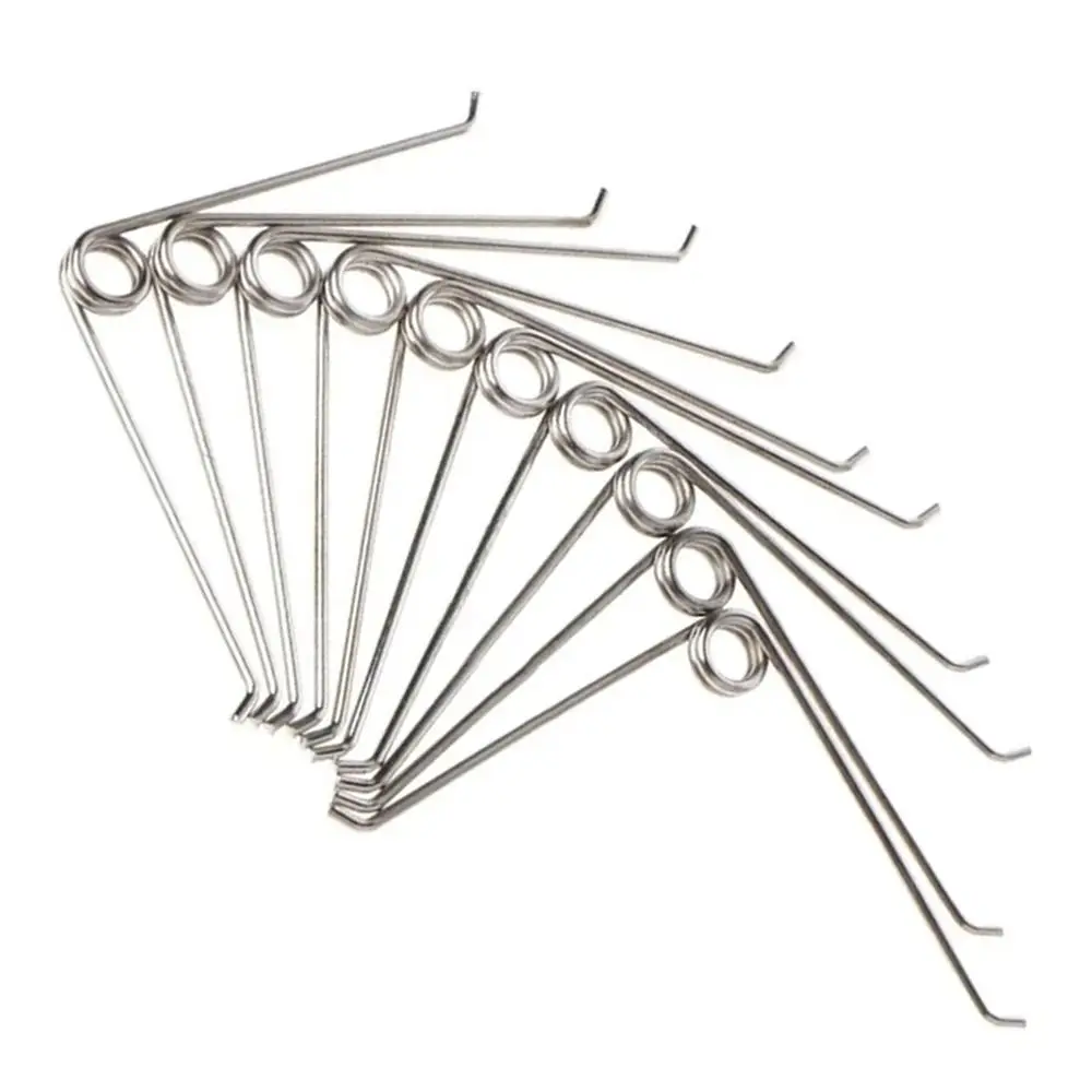 20Pcs Gardening Hardware Compression Spring Spring Steel 5x7cm Gardening Scissors Accessories V Shape Silver Torsion Spring