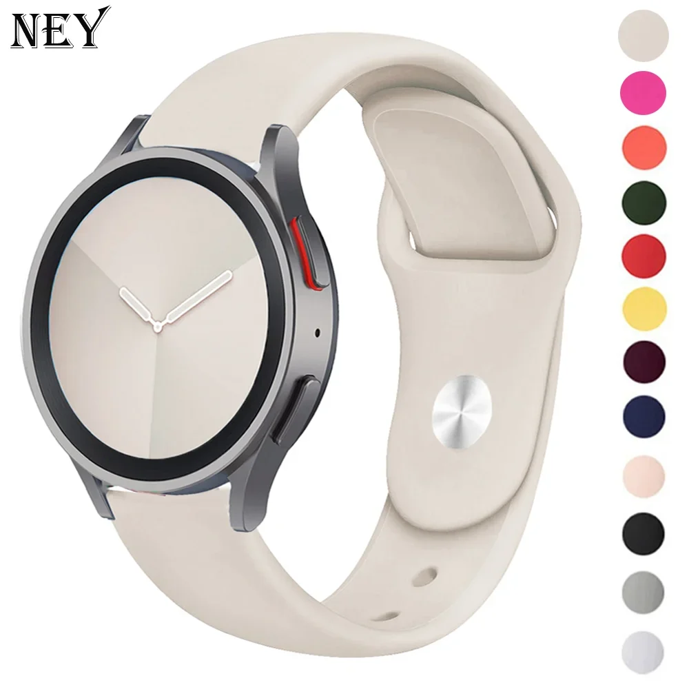 

Ремешок силиконовый для Samsung Galaxy watch 4/5/5 pro/6 Classic/Active 2/Gear S3, браслет для Huawei GT 4/2/2e/3 pro, 20 мм 22 мм