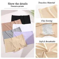 Women's Seamless Panties Sports Boxers Underwear Female Solid Color Comfortable Briefs Cozy Lingerie Intimate Underpants S-XL 3