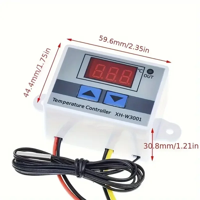 Digital thermostat control switch 110V-220V, precise temperature management, suitable for domestic and industrial use