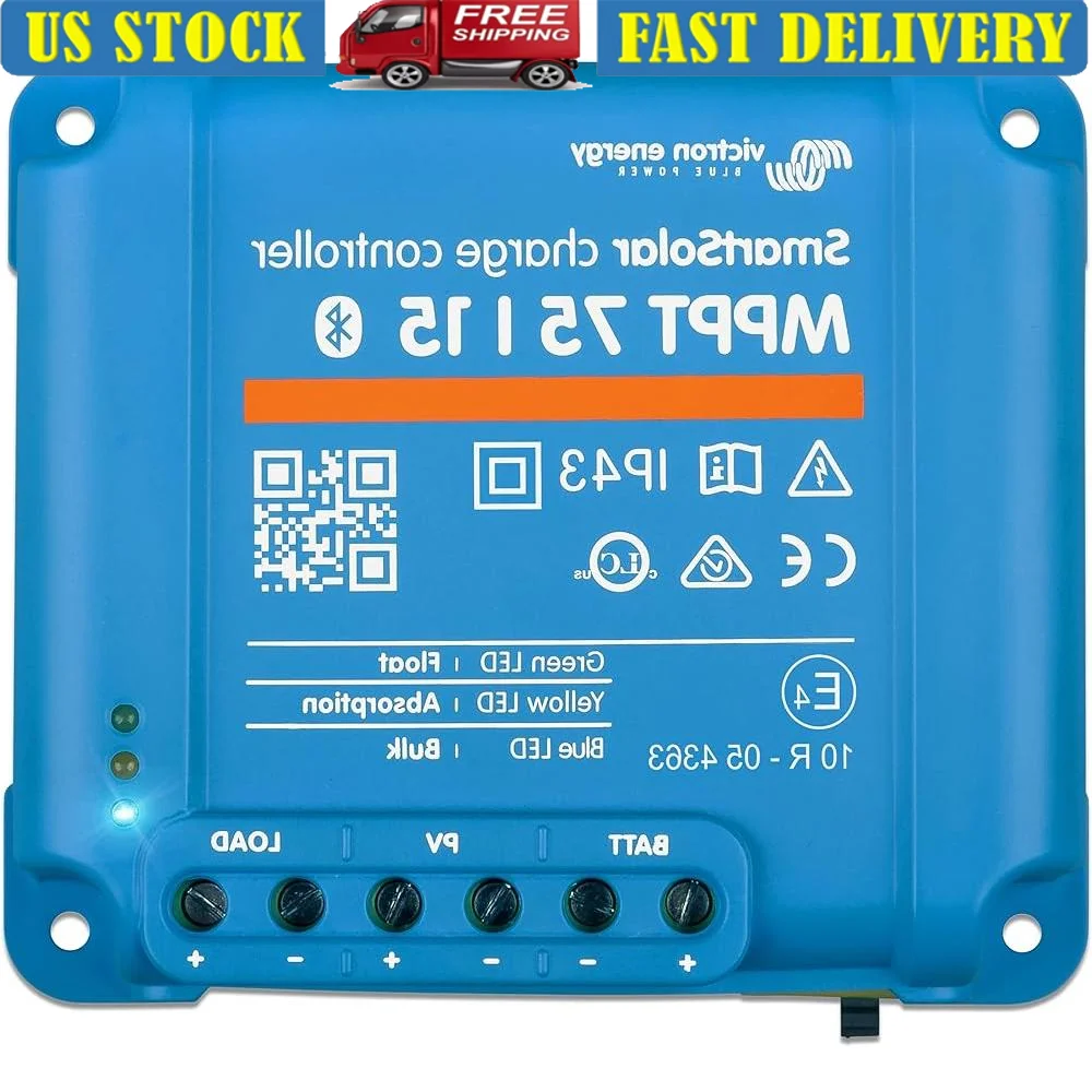 

Smart Solar MPPT Charge Controller 15A Bluetooth 12V 24V Energy Optimization Solar Battery Charger