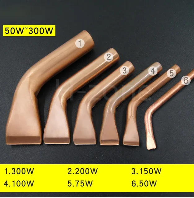 Elektryczna lutownica Heavy Duty ciepło zewnętrzne 50W 75W 100W 150W 200W 300W końcówki lutownicze grzałka końcówka dłuta rękojeść z drewna