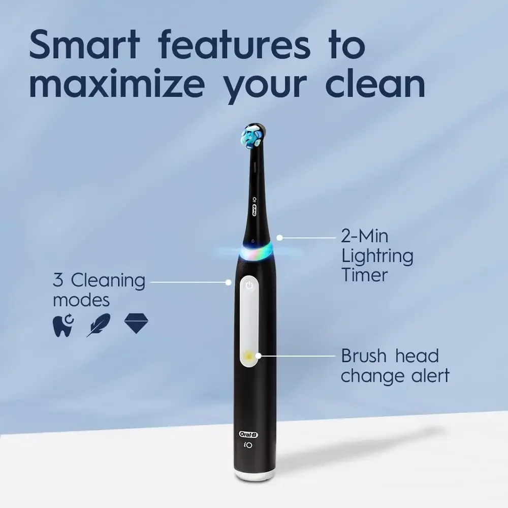 Oral B iO3 Electric Toothbrush iO Series 3 Cleaning Modes for Dental Care Replacement Toothbrush Heads Teeth Brush