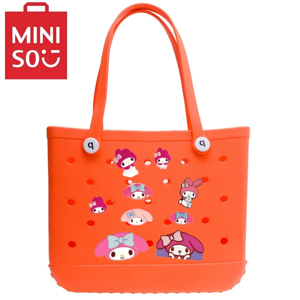 

Miniso 1 medium-sized fashionable hole durable waterproof beach bag fashion EVA rubber handbag swimming sports shopping portable