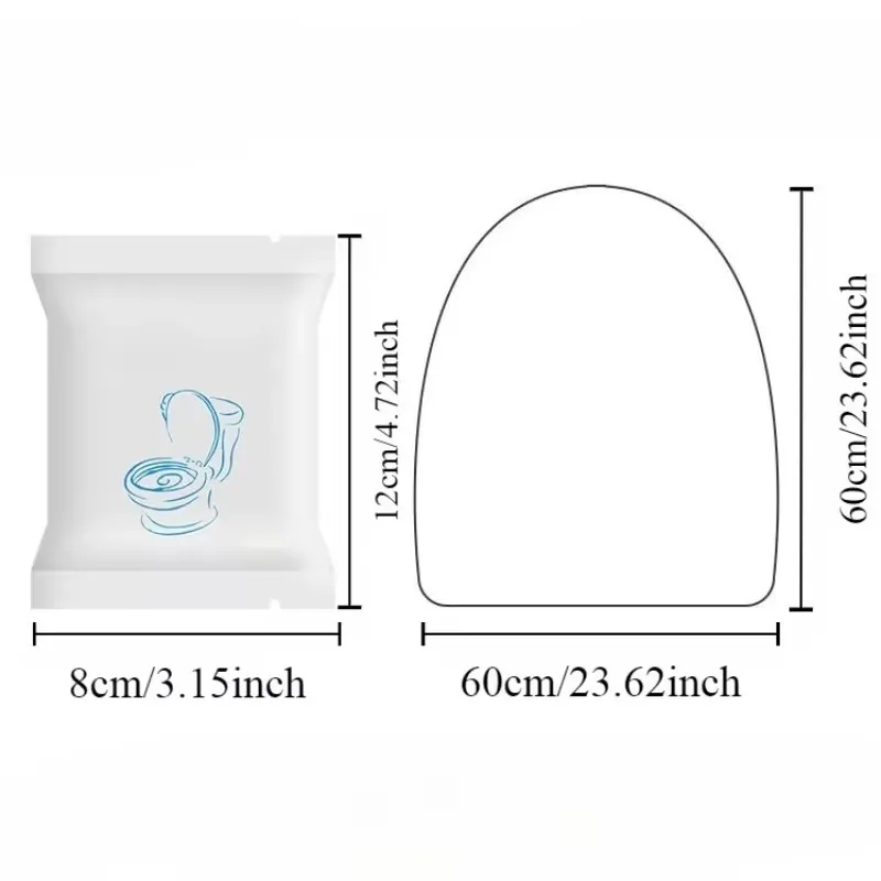 Disposable Toilet Seat Cover Waterproof Non-woven Travel Hotel Bathroom  Protective Cover Independent Packagingr Seat Cushion