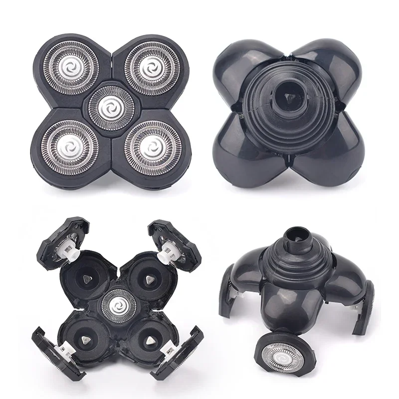 교체 면도기 헤드 전기 면도기 5D 독립적으로 5 커터 플로팅 헤드 방수 스테인레스 스틸 면도날