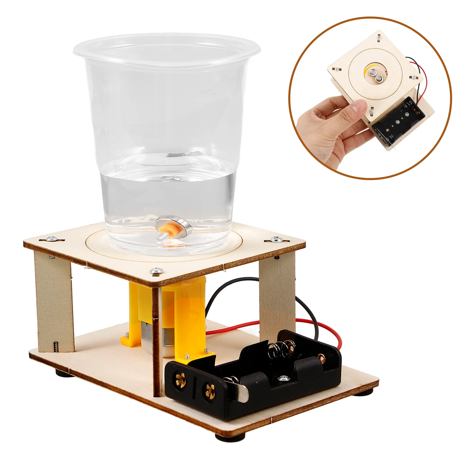 

Toy Kids Playthings DIY Assembly Scientific Experiment Electric Wood Student Eddy Maker Playset Pupils