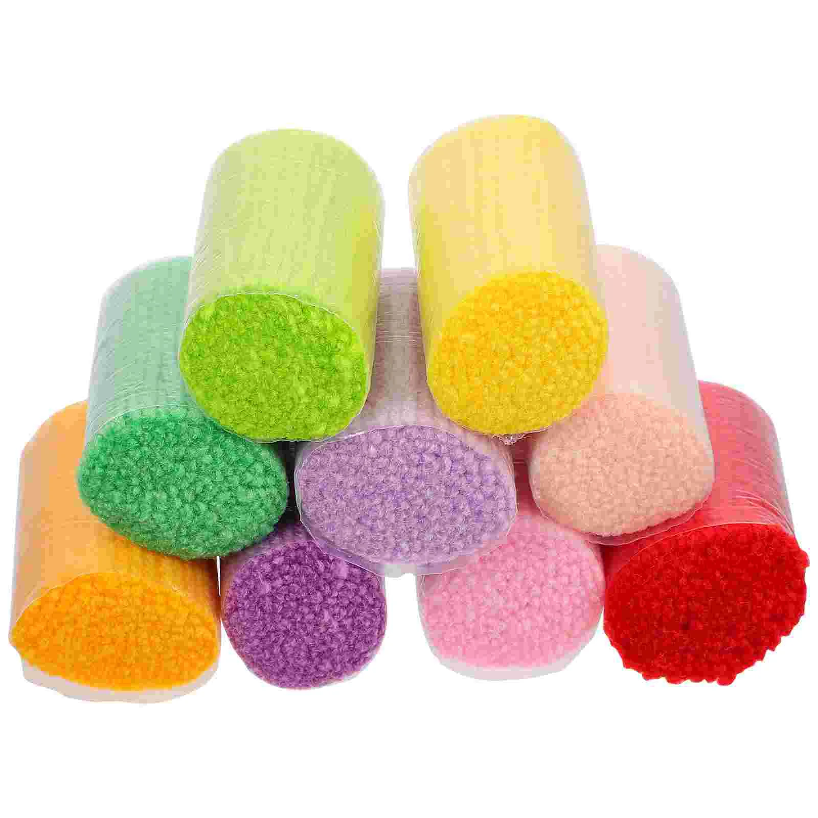 30 Pcs Segment Embroidery Yarn Crochet Embroidered Pillow Covers Knitting Knitted Blanket DIY Girl Craft