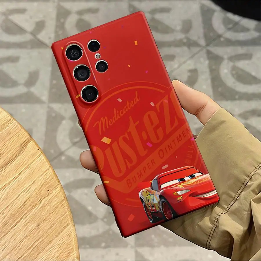 Case for Samsung Galaxy S24 Plus S20 S22 S24+ S21 S23 FE S25 Ultra Note 20 S25+ Hard Phone Cover Lightning McQueen