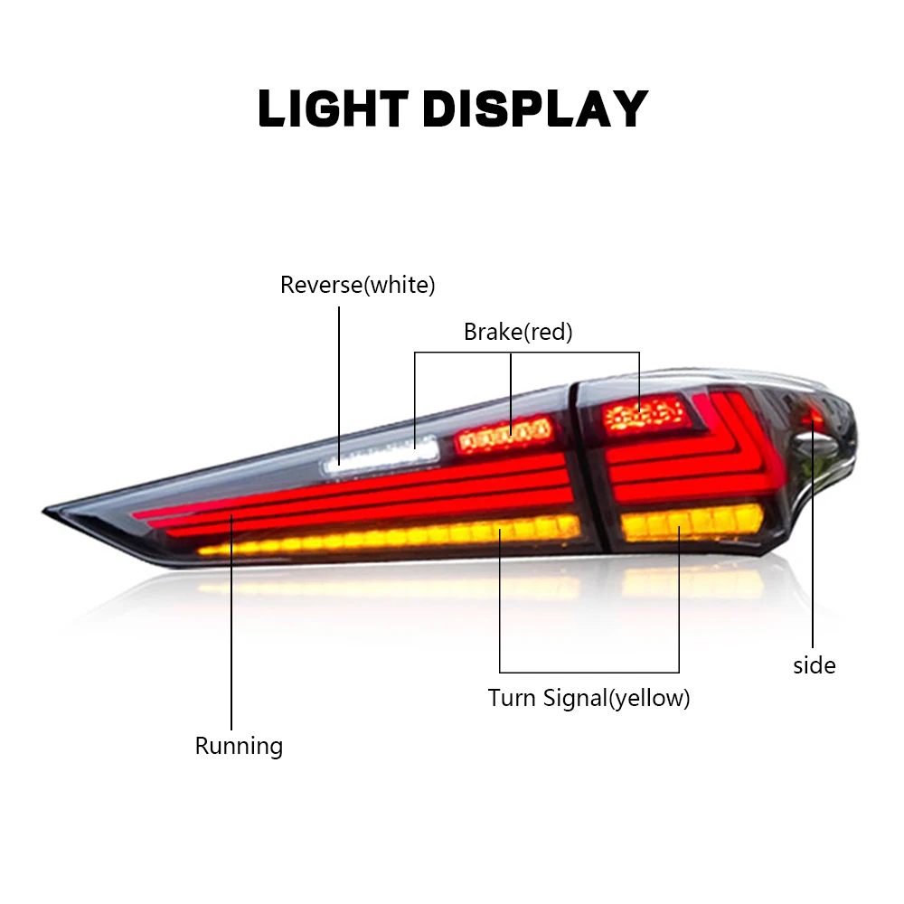 Led Trunk Taillights For Highlander 21-23 Classic Style With Dynamic Start-up Animation Led Tail Lamp Assembly