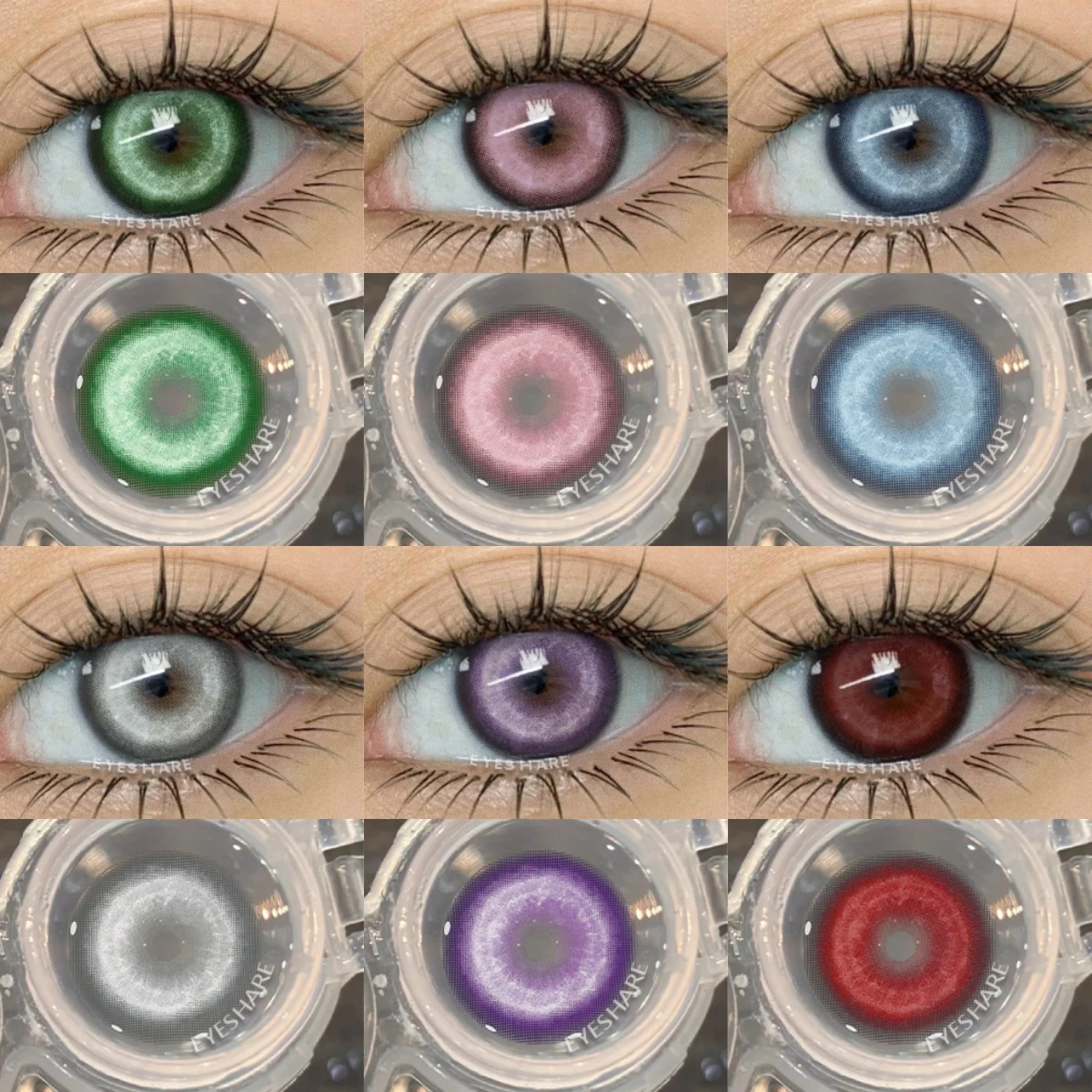 EYESHARE Halloween Neue Farbe Kontaktlinsen Blau Cosplay Anime Kontakt Rote Linsen Lila Augen Kontakt Rosa Schönheit Make-Up Linsen