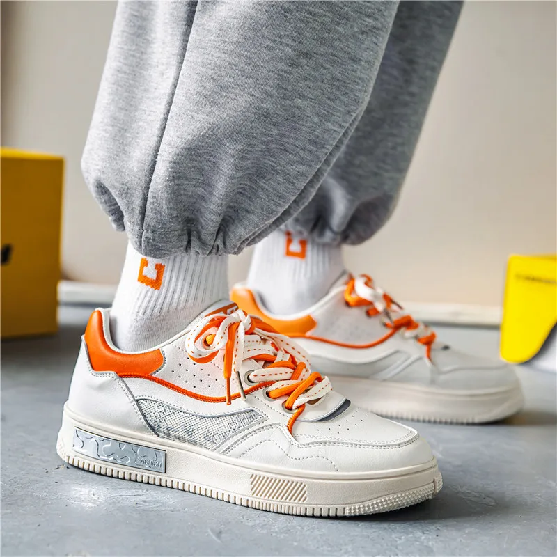 

Мягкая подошва, удобная уличная прогулочная обувь на четыре сезона, туфли на плоской подошве, модная молодежная обувь для доски, мужская повседневная обувь на толстой подошве