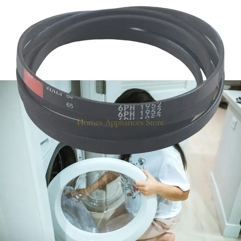 D0AB 6PH1952 Tumble Dryer Belt Replacement Rubber Closed Looping Belt Sander Drive Belt 6PH1952 Washing Machine Rubber Drum Belt