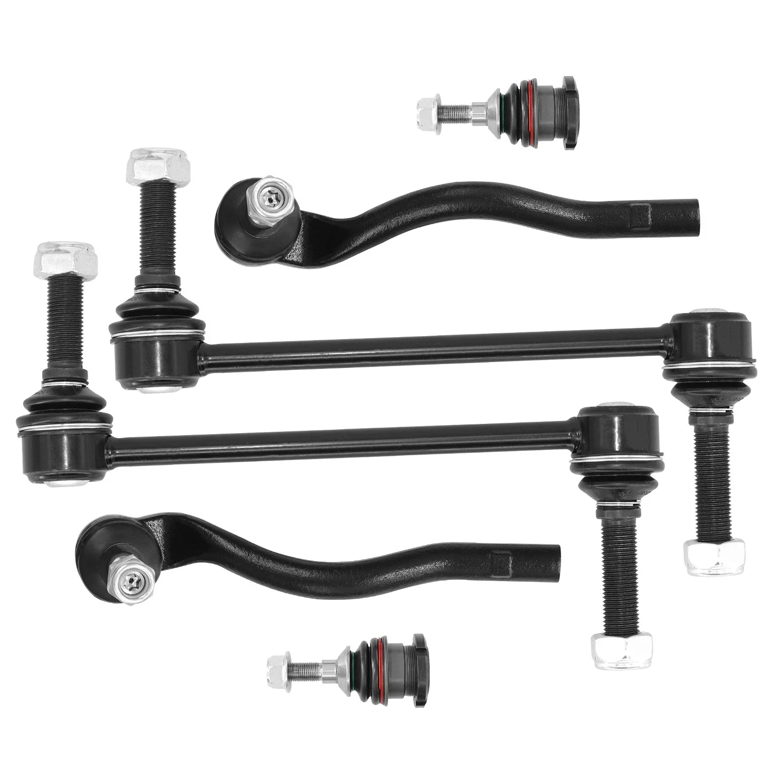 

AzbuStag 6Pcs Front Outer Tie Rod Sway Bar Ball Joint Fit For Mercedes Benz GL450 GL550 ML320 GL350 ML500 ML550 2007-2012