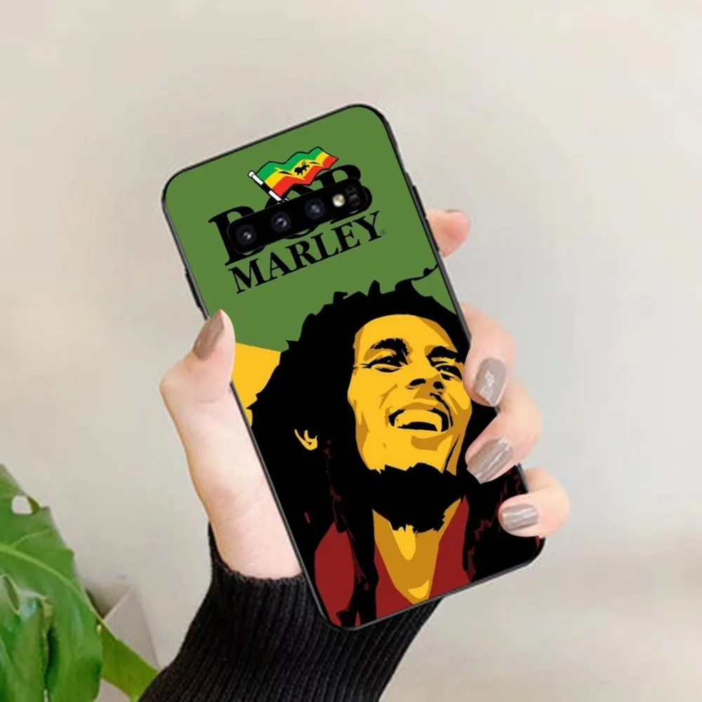 Bob Marley Rasta Lion Phone Case For Samsung S 9 10 20 21 22 23 30 23plus Lite Ultra FE S10lite Fundas