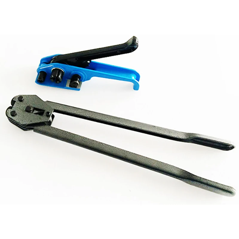 Portable Manual 1608 PET Strapping Tool with Red Handle Tensioner and Sealer