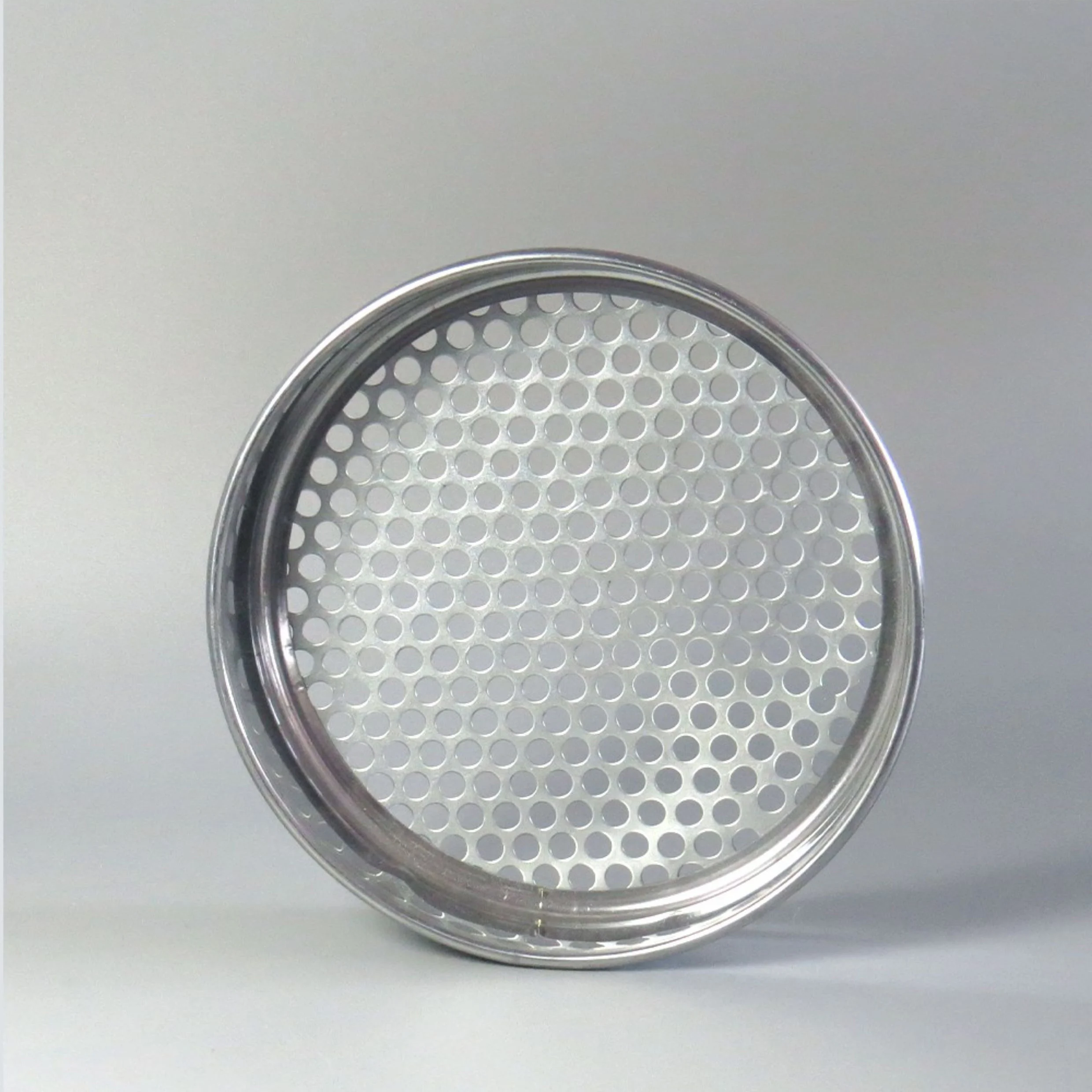 Round hole soil sieve 304 stainless steel mesh double-layer stamping laboratory standard sampling sieve 30cm 0.075-60mm