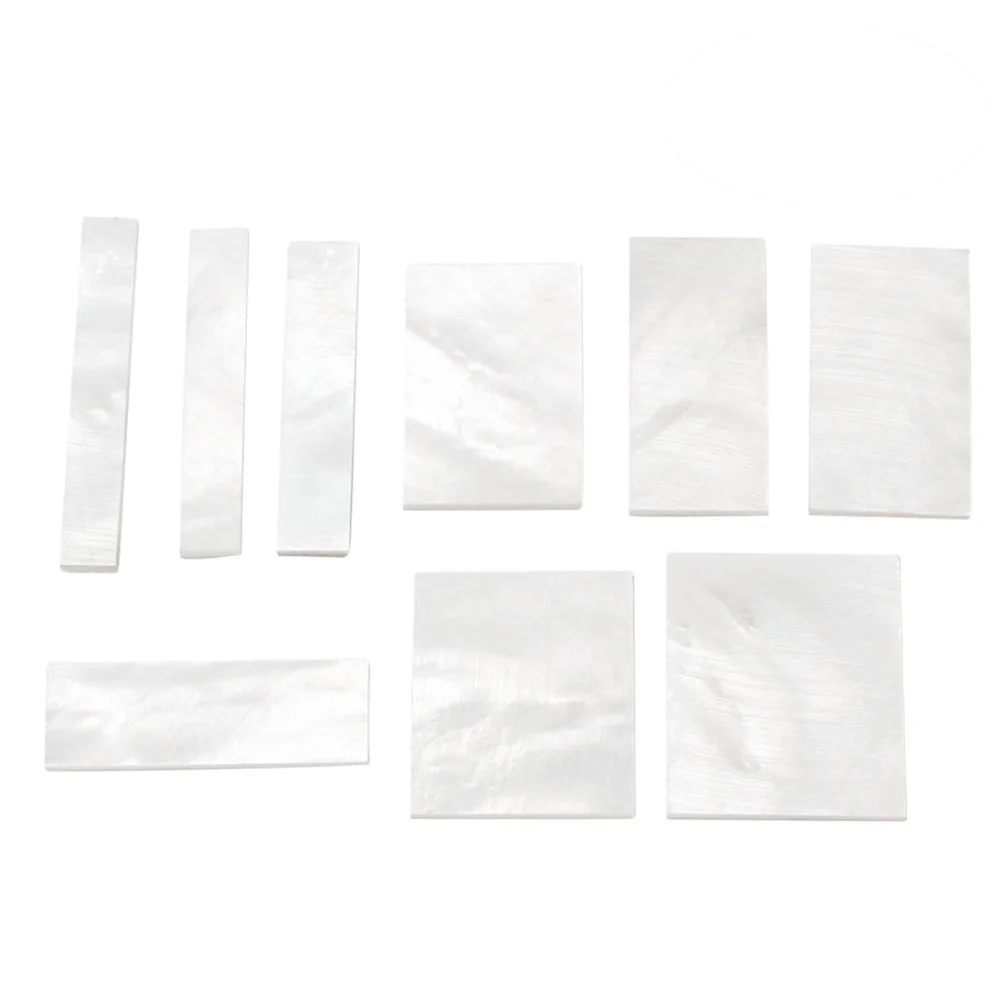 

9 PCS White Shell DIY Inlays Markers Fretboard Fingerboard Inlays Material Neck Block For Guitar Parts and Accessories