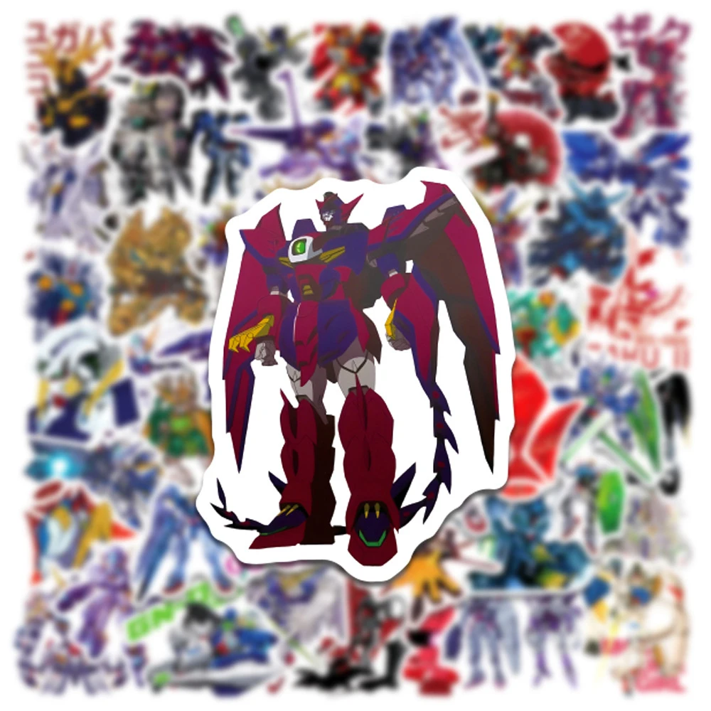 10/30/50pcs Classic Japan Anime GUNDAM Stickers Decoration Kids Decals Toy Phone Laptop Skateboard Cool Cartoon Graffiti Sticker