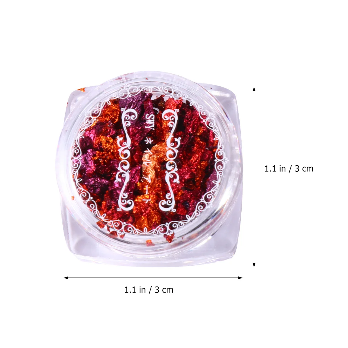 3 stks Goudfolie Vlokken Nail Art Decoratie Kit Shining Manicure Supply Voor Diy Hars Sieraden Craft Metallic Vlokken Set