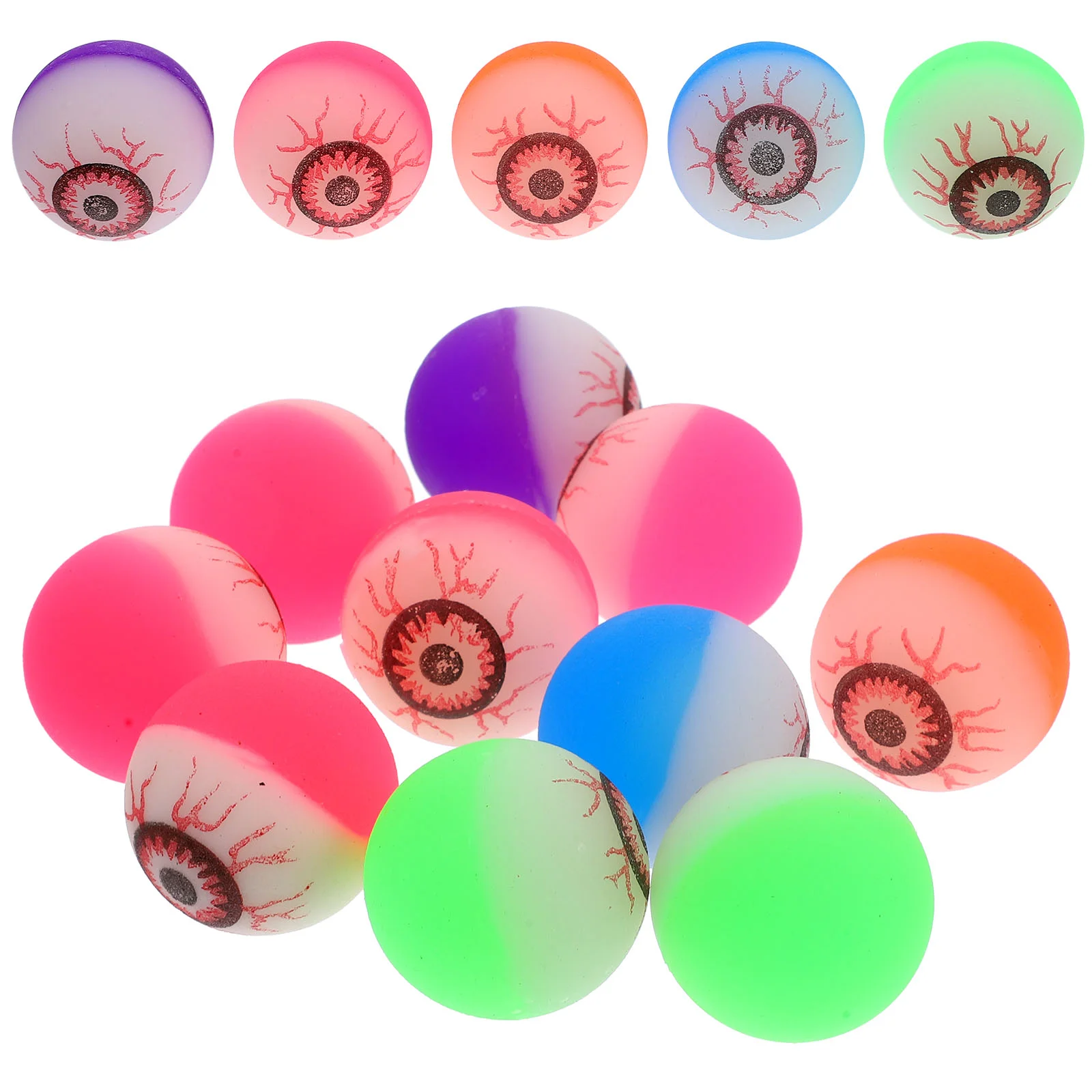 

10 Pcs Stretchy Toys Bouncy Balls for Halloween Kids Eyeballs Bubble Party Favors Child