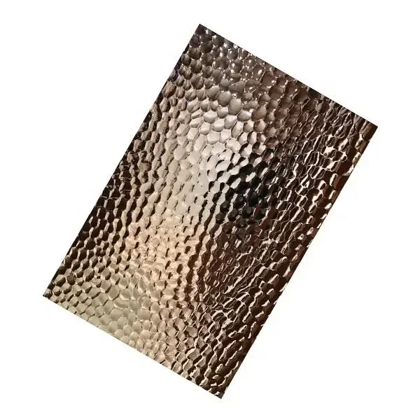 Low Price1.5Mm Thick 4X8 20 Gauge Golden Water Corrugated Mirror Stainless Steel Sheets Plate