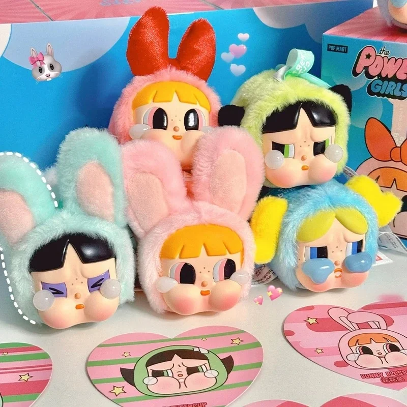 2025 Hot Sale Crybaby Girl Vinyl Face Plush Anime Figure Powerpuff Girls Series Accessory Kawaii Ornament Collection Friend Gift