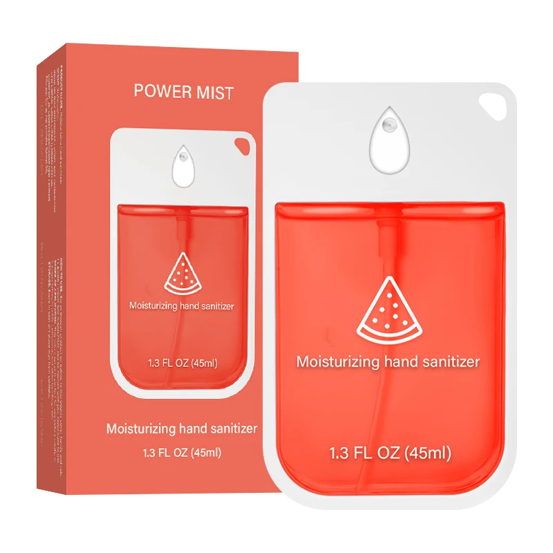 สเปรย์เจลล้างมือแบบฉีดพ่นทันที 1.28 ออนซ์/45 มล. สูตรแบบพกพาไม่ต้องล้างออกสำหรับเด็กและผู้ใหญ่ สเปรย์น้ำแร่สำหรับพกพา