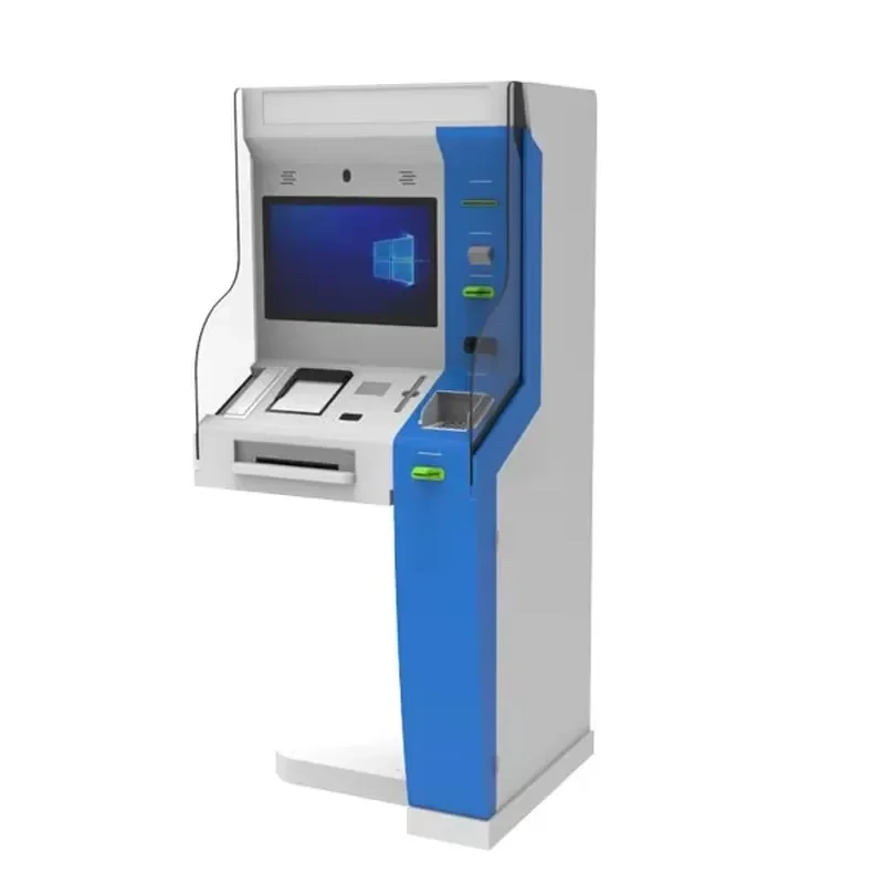 Multi-function Floor Stand Government Kiosk Touch Screen Payment Terminal with Card Dispenser and Printer