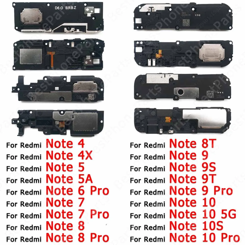 레드미 노트 9 9S 9T 8 8T 7 6 5 5A 4 4X 10 프로 10S 버저 링거 보드 사운드 모듈 라우드 스피커 부품