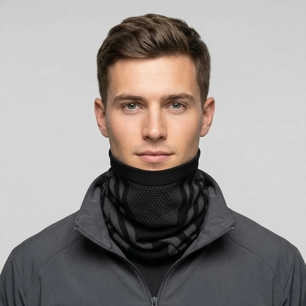 1 Stück/2 Stück/3 Stück Winddichte Warme Halbgesichtsmaske Schal Unisex Laufmaske Radfahrmaske Skimaske Elastische Atmungsaktive Fahrrad- und Motorradmaske – Detail 2
