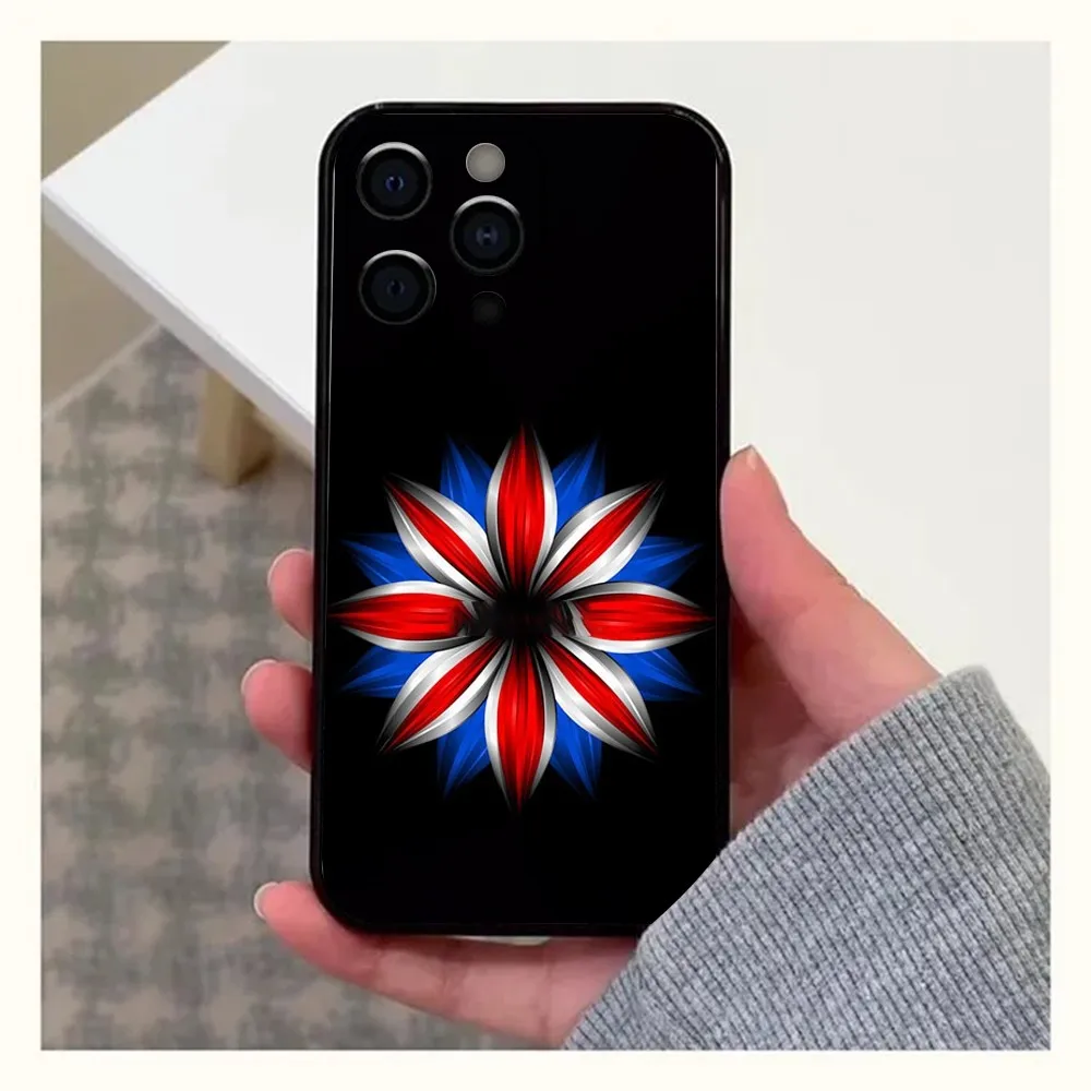 Etui na telefon Union Jack British England UK Flag do Apple iPhone 15,14,13,12,11,Pro,X,XS,Max,XR,Plus,Mini Soft Black Cover