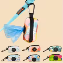 1pcs Colorful Design Dog Poo Bag Holder Dispenser Durable Use For Dog Leash Attachment (Without Poo Bag And Leash)