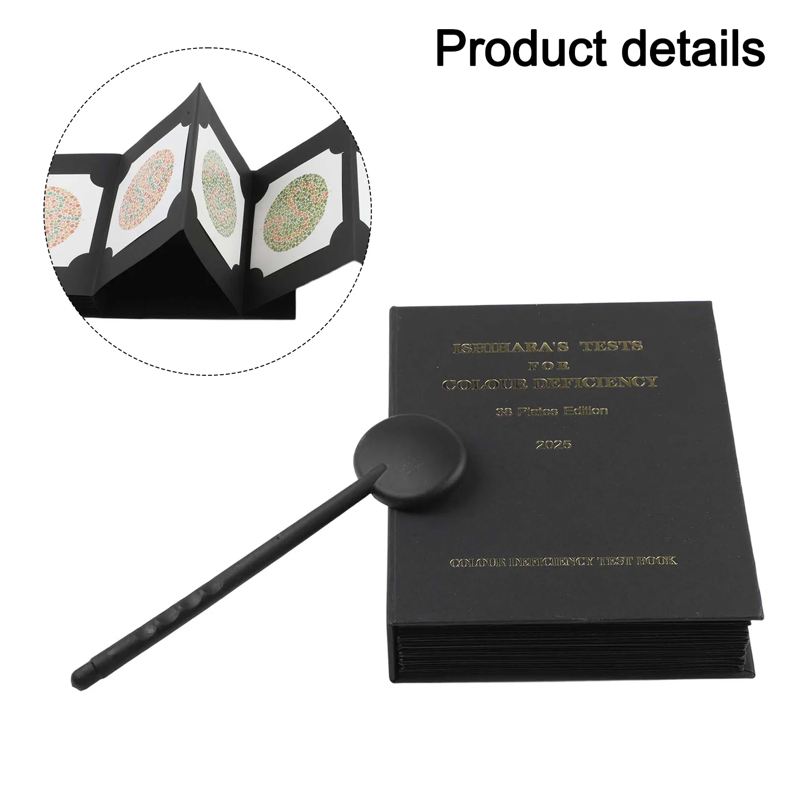 

Color Vision Screening 19*14.8*4cm Optometry Tools For Color Vision 38 Optometry Plates Album-type Book Design
