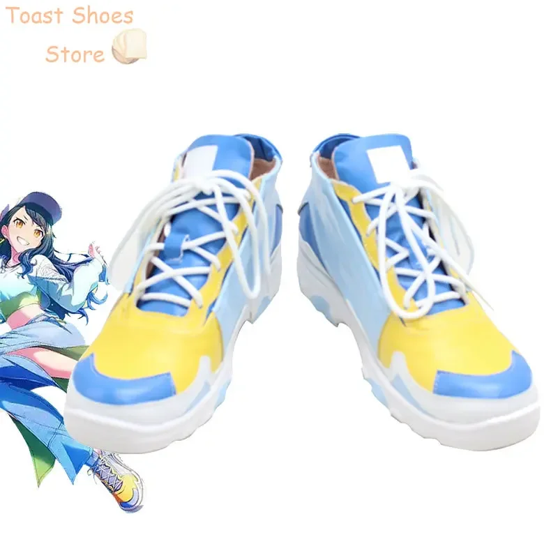 

Обувь для косплея Shiraishi, игровой проект Sekai, красочный сценический реквизит для косплея, обувь из искусственной кожи, карнавальные ботинки на Хэллоуин, реквизит для костюма