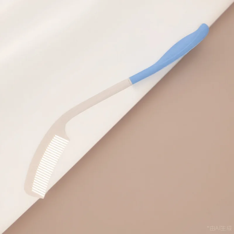 Disabled People Long Handle Comb Curved Hair Comb Reusable Plastic Household Comb for Daily Grooming