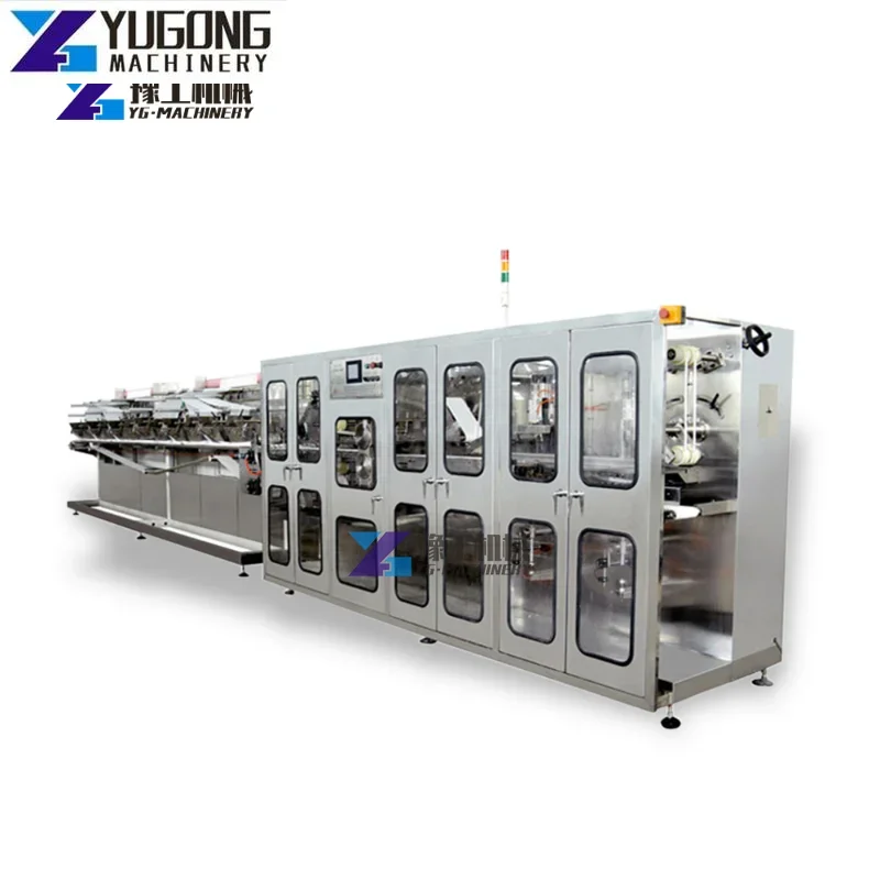 Fully Automatic Wet Wipes Lid Applicator Machine Single Sachet Wet Tissue Machine Wet Wipe Lid Applicator Machine