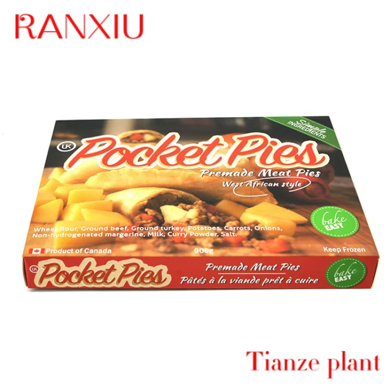 Custom Paper Packingfrozen Packing Boxes Cardboard Cook Food Box Packaging For Meat