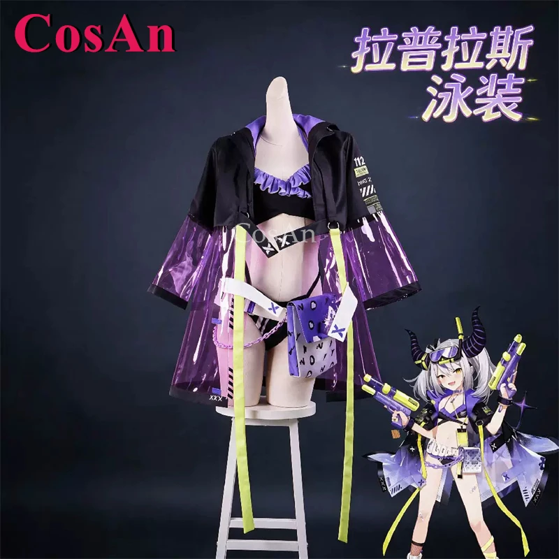 CosAn Hot Anime VTuber Hololive La+ Darknesss Cosplay Costumes Lovely Sweet Summer Swimsuit Activity Party Role Play Clothing