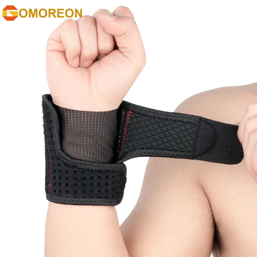 

Adjustable Wrist Support Breathable SBR Wrist Brace Strap Compression Pad for Unisex Working out Wrist Pain Sprain Tendonitis