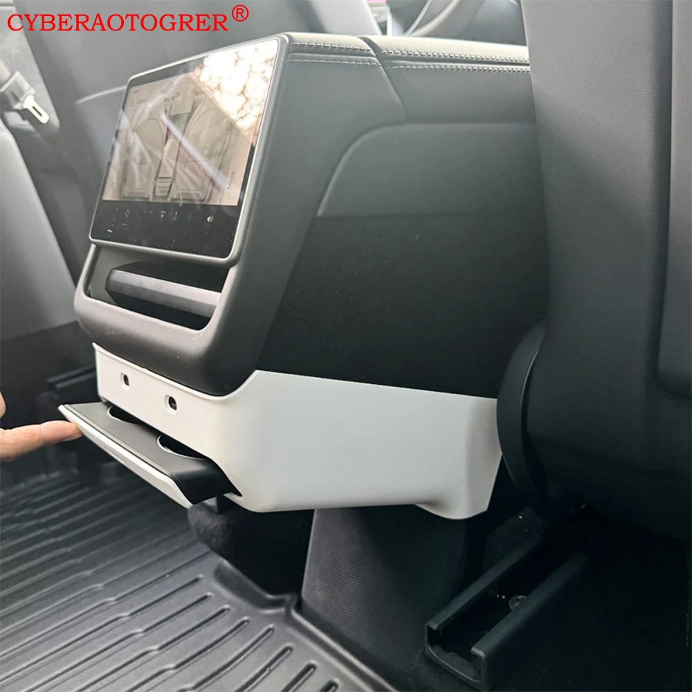 For Tesla Model YL 2025+ Rear Screen Air Outlet Frame Protective Cover Trim ABS Kick Guard Protection Beneath the Rear Screen