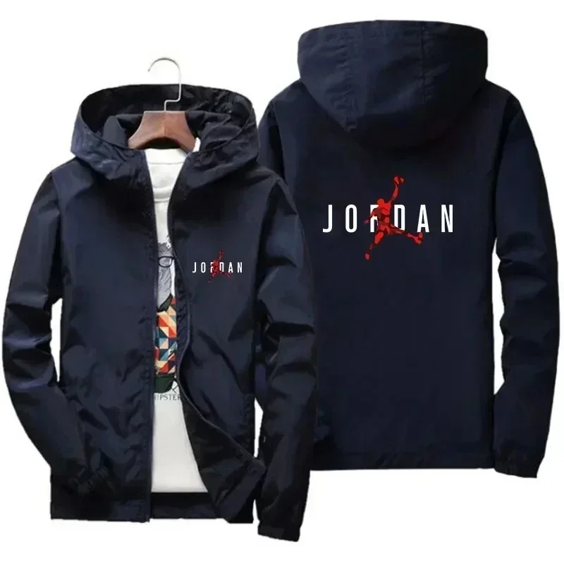 New 2026 Spring/Autumn Men's Casual Hooded Jackets, Outdoor Casual Men's and Women's Waterproof Large-Sized Casual Jackets Mens